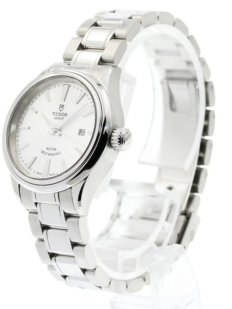 Tudor Style 12100 Date Silver Dial Automatic Ladies Watch949755